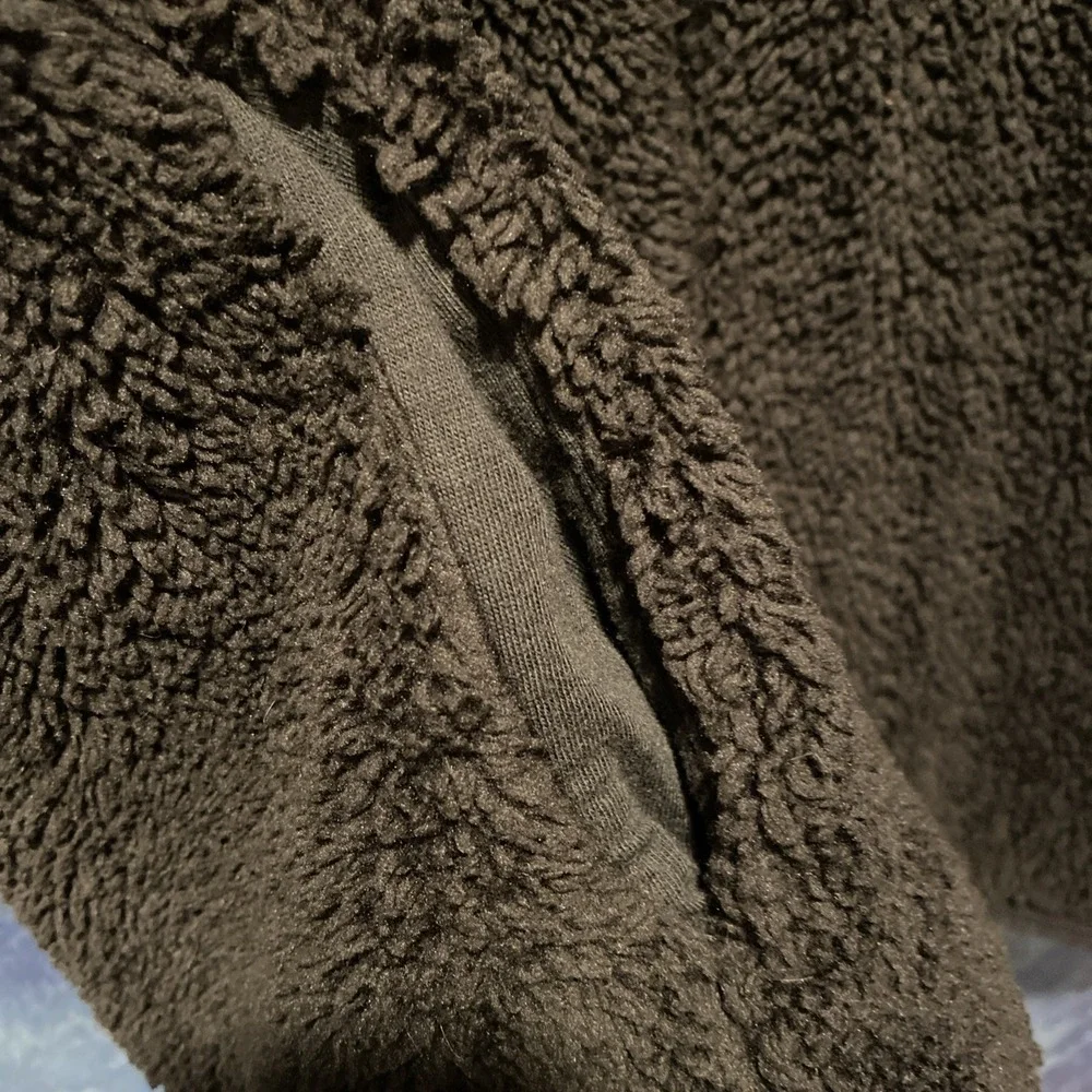 Victoria's Secret Pink Sherpa Full Zip Jacket‎ Black Small
